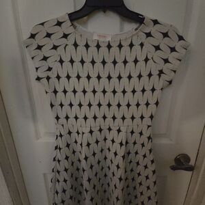 Renee C. Black and White Mini Dress